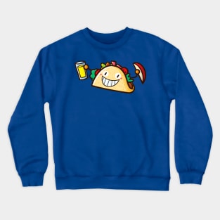 Funny Happy Taco Crewneck Sweatshirt